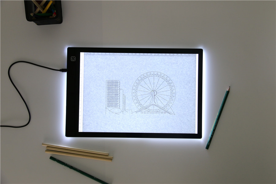 China A4 LED Drawing Light Box Board Tracer Artist Light Pad