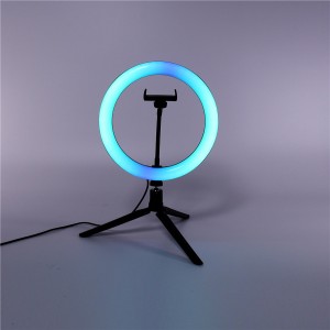 10inch Selfie Ring lamp dimmable circular beauty tripods selfie photographic light