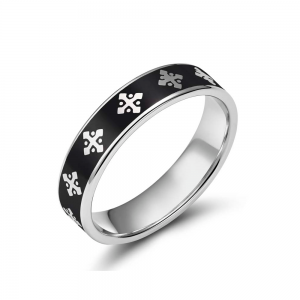 Trang sức OEM Nhà sản xuất Sterling Silver 925 Nhẫn men thời trang Người đàn ông Phụ nữ Lời hứa cổ điển