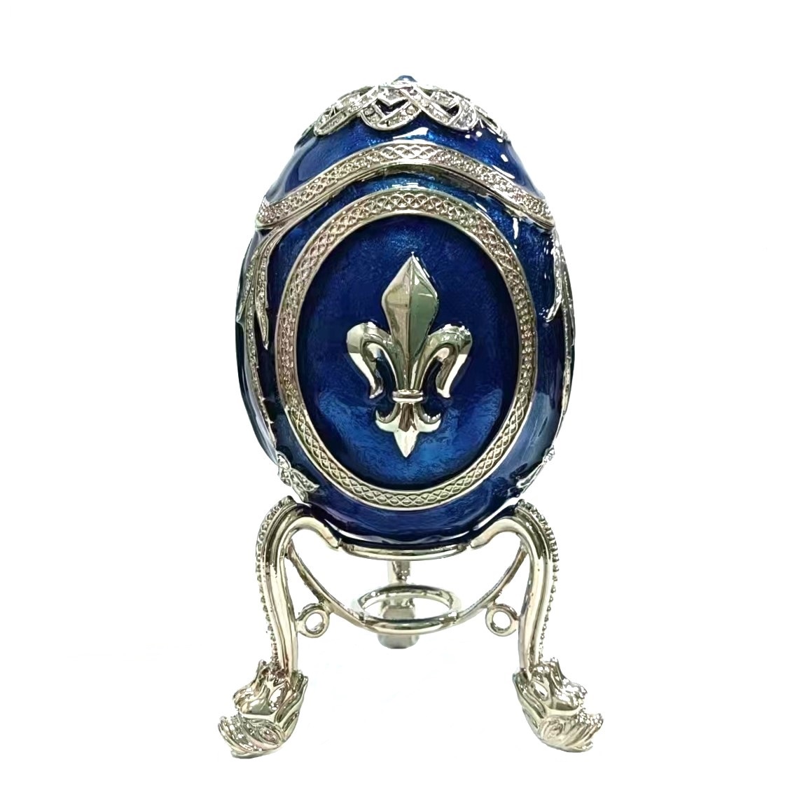 Russian easter egg/faberge egg shaped jewelry box