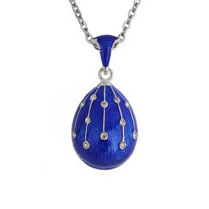 The hottest brass enamel handmade crystal egg necklace