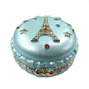 Eiffel Tower Star and Moon Metal exquisite Beautiful and cheap round jewelry box