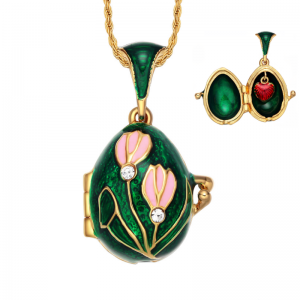 Waasser Lily Emaille Faberge Ee Pendant Charme