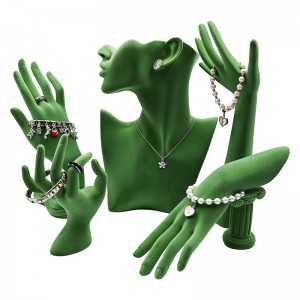 Resin na may Villosity model Necklace Earrings Bracelets display stand Creative jewelry stand Maaaring i-customize ang kulay ng props ng alahas