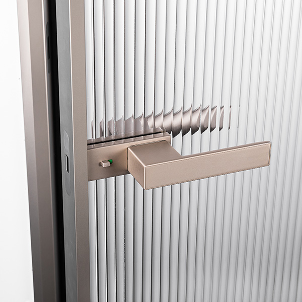 Aluminum Modern Magnetic Glass Door Locks For Bathroom