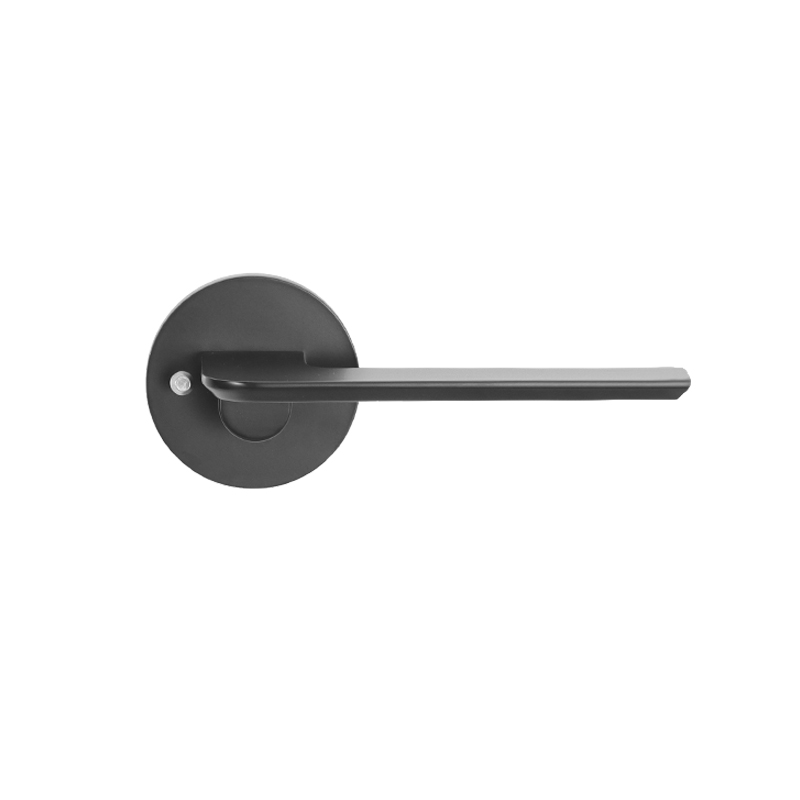 Popular Design for Brass Privacy Door Handle - Matt Black Childproof Door Handle Lock – YALIS