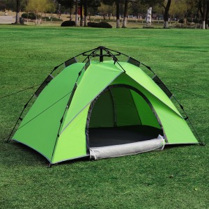 Outdoor Multi-Man Hill Waterproof Anti-Wind Couple Automatic Single Layer Camping Tent