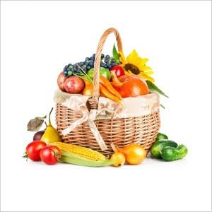 Wicker basket, hand-woven basket, portable fruit basket, rattan storage basket, picnic basket