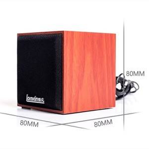 Notebook desktop computer single cabinet integrated wooden subwoofer USB small speaker mobile phone mini speaker