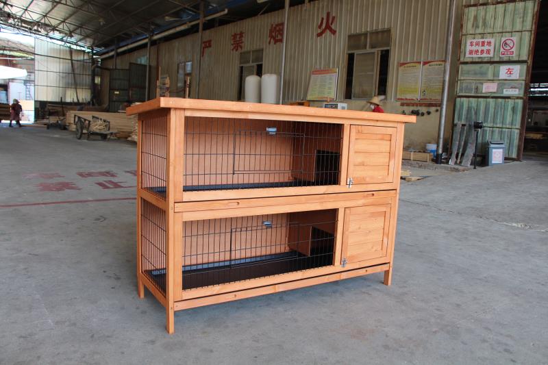 Rabbit cage made of spruce wood 