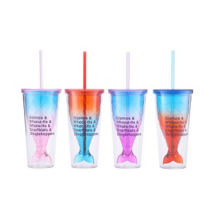 China wholesale 4.0 Grs Recycled Bottle Manufacturer - GRS RAS RPS Mermaid sippy straw cup – Yami