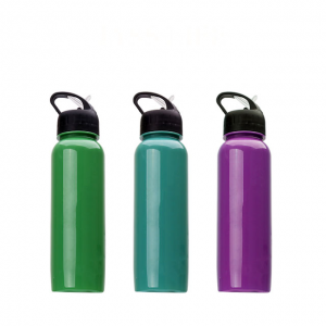 GRS 700ML Экологик чиста ике стеналы логотип Бутылка Су стандарты Авыз вакуум изоляцияләнгән эчемлек спорт су шешәсе.