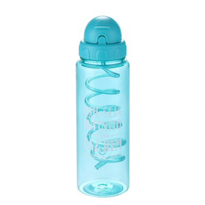 El nuevo diseño de GRS embroma el logotipo personalizado de la botella de agua plástica de un sólo recinto libre de Bpa de la seguridad del viaje con la manija