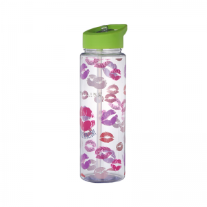 GRS Factory BPA Free Небьющаяся спортивная пластиковая бутылка для воды PETG с ручкой и соломой