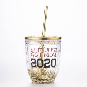 GRS पुनर्नवीनीकरण प्लास्टिक पेय कप