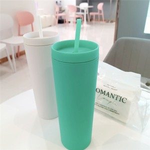 GRS Recycled straw cup with double