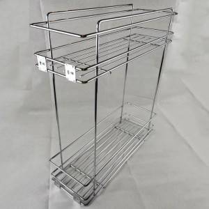 331 Series two layer side mount metal sliding wire basket pull out drawer