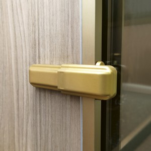 Aluminum frame door clip-on soft close concealed hinge