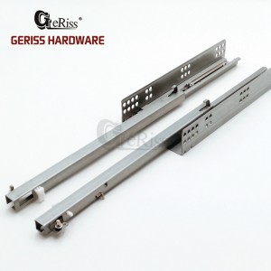 Single Extension Soft Close Undermount Drawer Slide with Adjustable Screws and plugs
