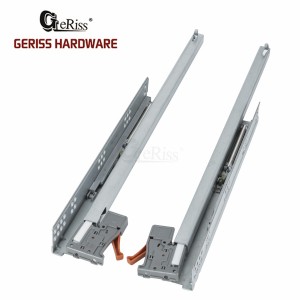 Single Extension Soft Close Undermount Drawer Slide with Front Connectors