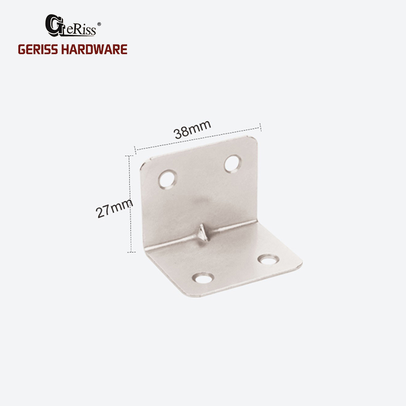 100% Original Hardware For Wardrobe - Nickel plated furniture cabinet hardware corner connection iron angle bracket – Yangli