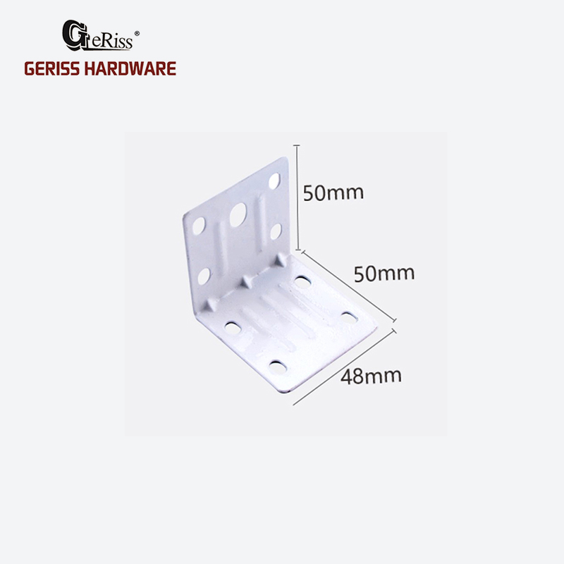 Europe style for Home Hardware Cabinet Hinges - Powder Sraying Metal Angle Brackets 90 Degree L Shaped Corner Support – Yangli