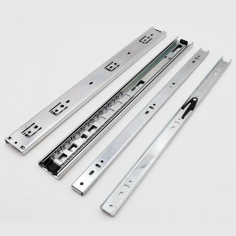 Factory wholesale Self Close Slides - Full extension telescopic channel 45mm ball bearing drawer slide manufacturer – Yangli
