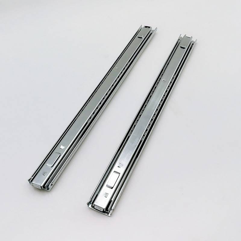Factory wholesale Slide Out Box - 37mm Full/triple extension telescopic channel bayonet mount drawer slide – Yangli