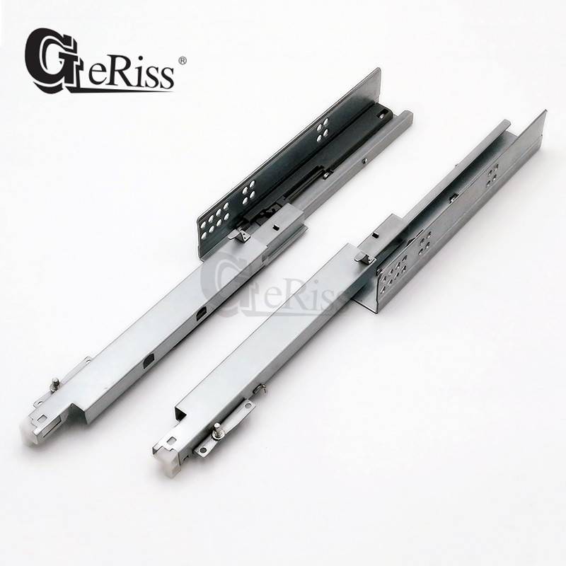 Factory Price For Undermount Soft Closing Drawer Slide - Full extension push to open under mount drawer slides with adjustable pins – Yangli