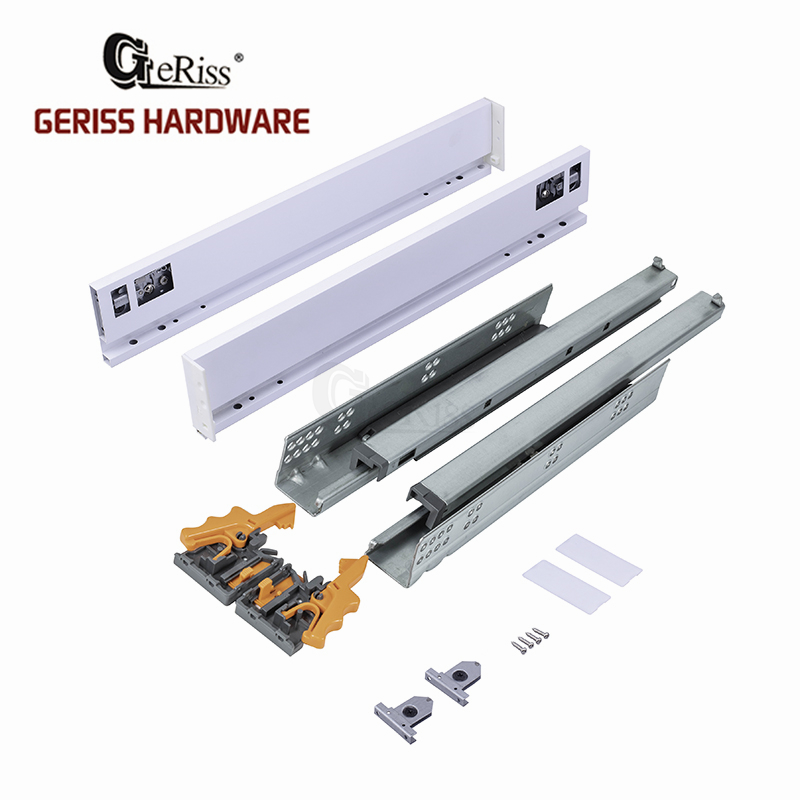 Factory Outlets Telescopic Rail For Oven/Drawer Slide - H88mm Double Wall Slim Box Drawer System – Yangli