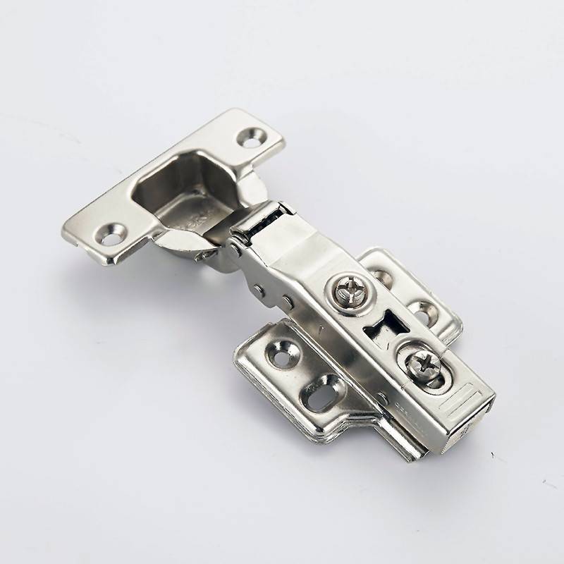 OEM/ODM Factory Slow Close Cabinet Hinges - Full overlay clip-on soft closing furniture cabinet hinge with four holes base/plate – Yangli