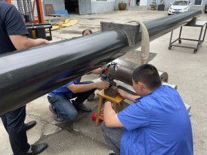 10m Carbon Fiber Tube 3k plain weave for supporting/transporting Big size large diameter tube