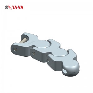 Plastic multiflex chain 1701TAB curve case chain