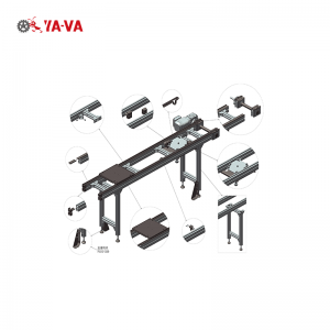 Flat belt conveyor  for automatic car battery production