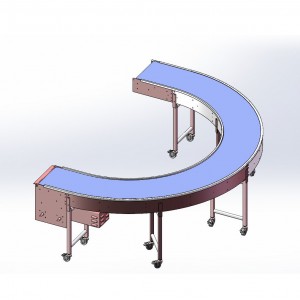Straight and curved conveyor modular Belt Conveyor 
