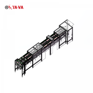 Flat belt conveyor  for automatic car battery production