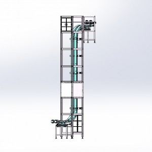 Elevating Lowering and Orientation gripper conveyor system/customized bottle inclined conveyor system flexible side gripper conveyor