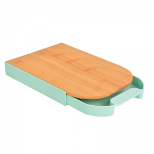 Bamboo Cutting Board With Removable Drawer Container