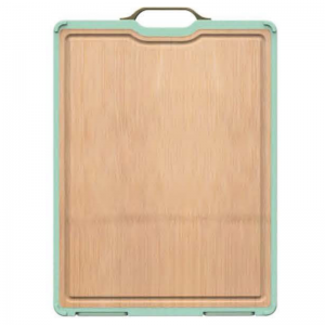 Bamboo Green-Edged Standable Cutting Board Ka Metal Handle