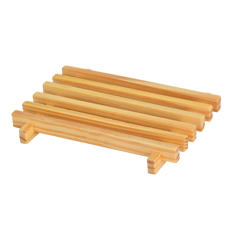 Bamboo Soap Holder Dish Para sa Banyo