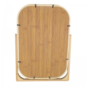 Bambusova pravokotna namizna kozmetična ogledala za dnevno sobo in spalnico