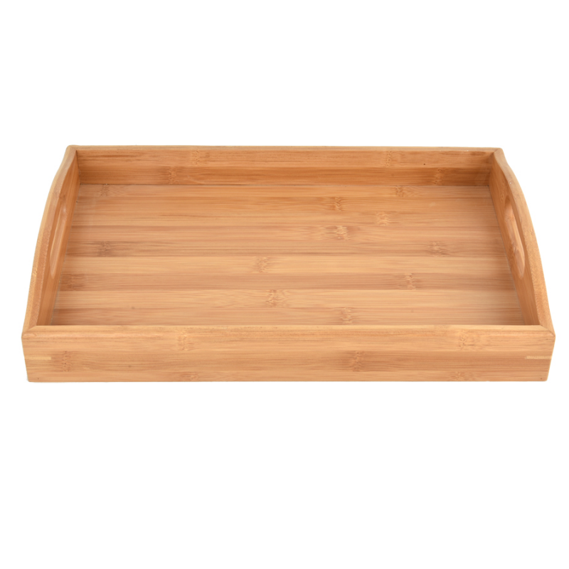 Bamboo Wooden Tray With Handles1