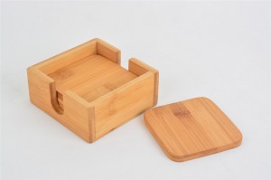 D08519-1 4PCS Bamboo cup mat