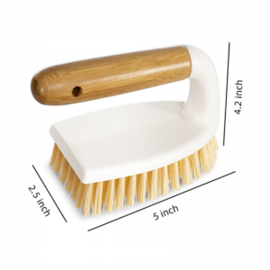 Scrub Brush for Cleaning with Bamboo Handle