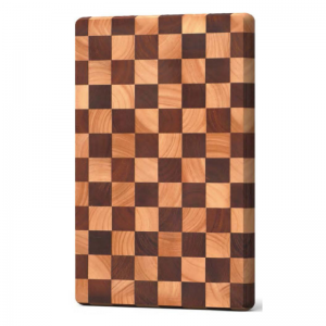 Wooden Checkered Decorative Rectangle Cutting Board