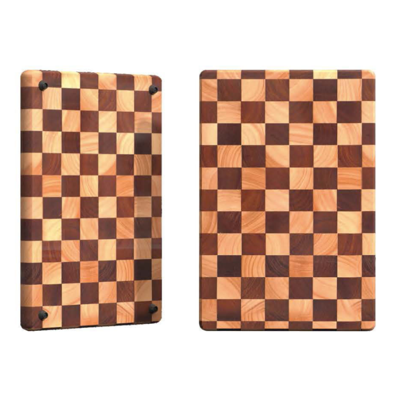 Wooden Checkered Decorative Rectangle Cutting Board