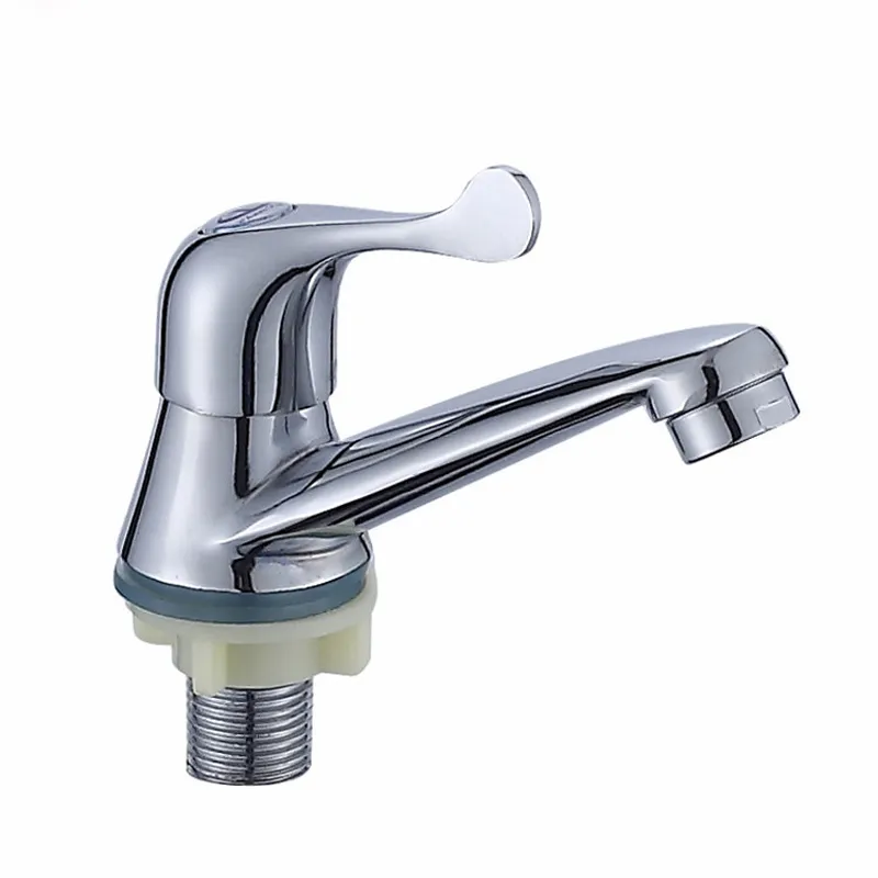 Hot design ABS handle Zinc single cold bathroom basin faucet