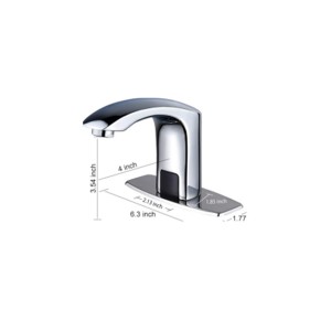 China wholesale Rotate Swivel Faucet Nozzle Manufacturer –  Touchless Sensor Bathroom Faucet Single Cold Taps Smart Automatic Sensor Control Brass Faucets – Yuanchenmei