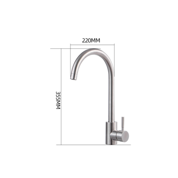 China wholesale Water Hose Connect To Faucet Factory –  S1001 kitchen water modern stainless steel faucet,kitchen water mixer taps for kitchen,sink  – Yuanchenmei
