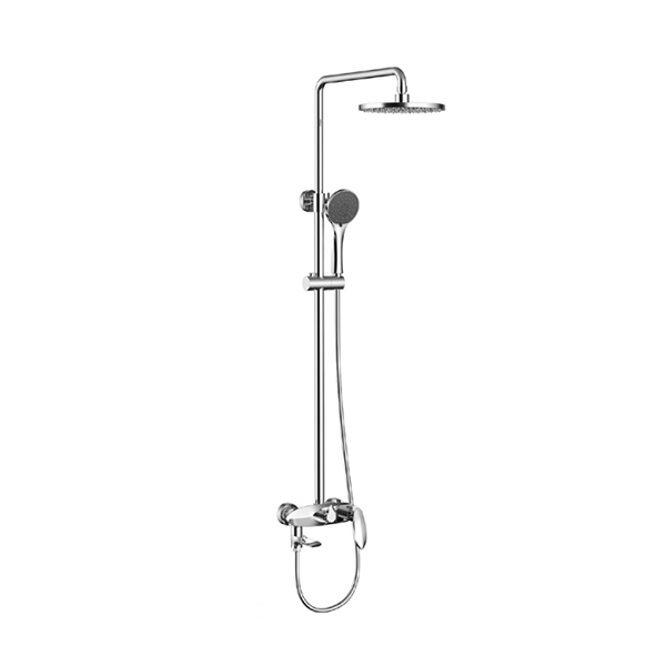 High quality round hand and head wall mounted shower set without mixer